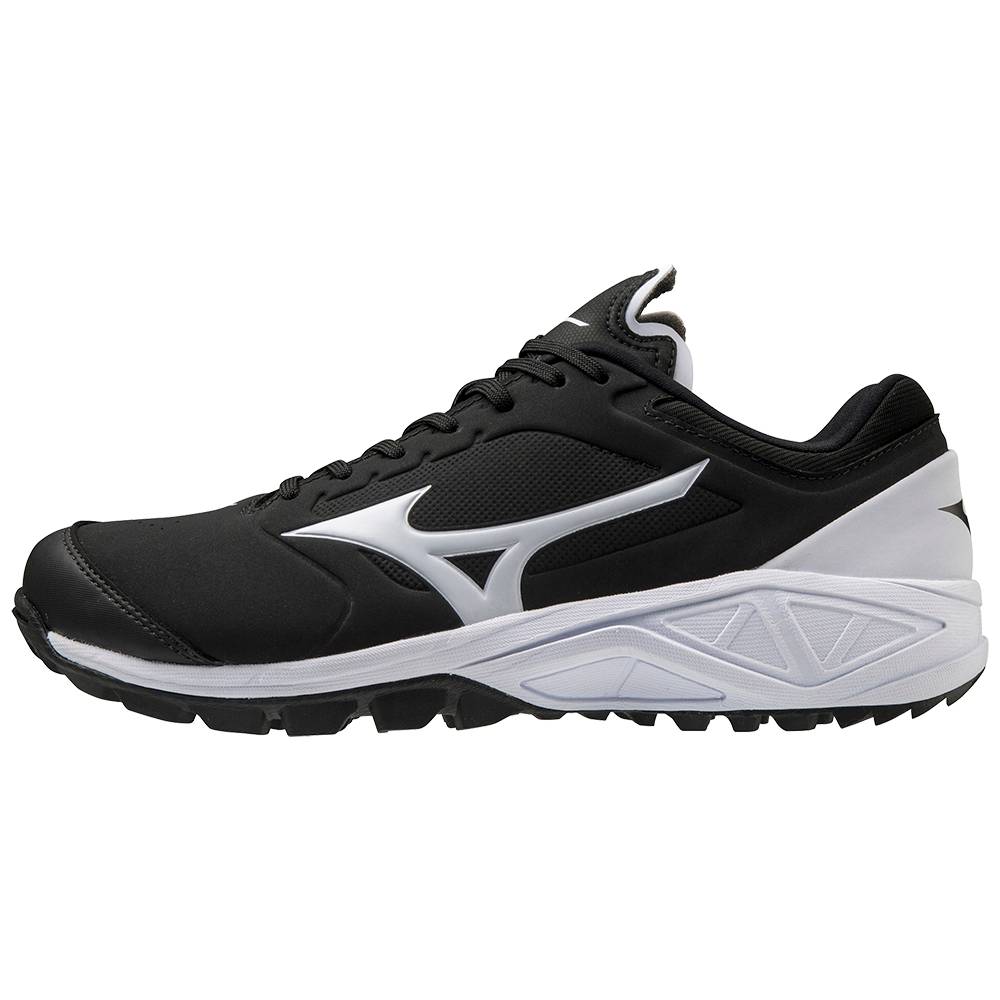 Zapatillas Beisbol Mizuno Dominant 3 All Surface Turf Mujer Negras/Blancas Outlet BLVK-64985